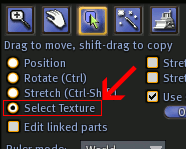 Select Texture Button